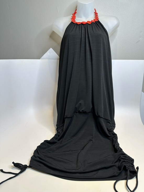 Speechless Dresses & Skirts - Speechless Black Maxi Skirt with Coral Halter Detail